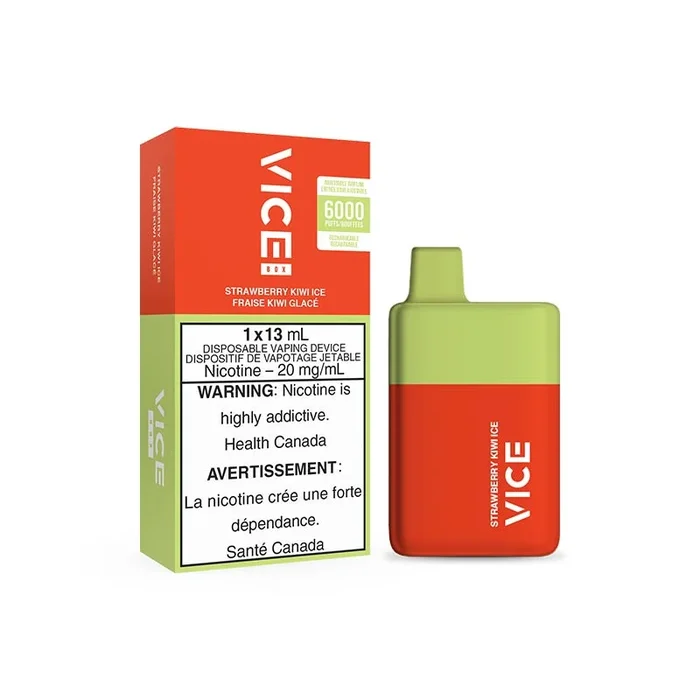 VICE BOX 6000 Puffs Disposable – Strawberry Kiwi Ice (ON)