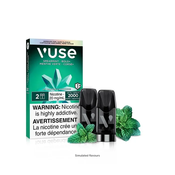 VUSE Pods – Spearmint BOLD+ (2pk) (ON)