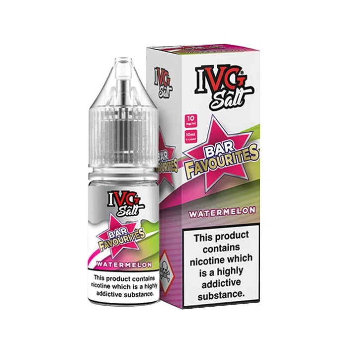 Watermelon 10ml Nic Salt E-Liquid by IVG Bar Favourites