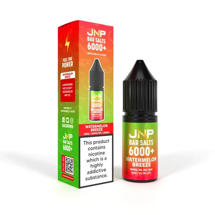 Watermelon Breeze Nicotine Salt by JNP Bar Salts 6000+