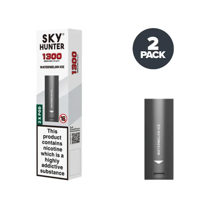 Watermelon Ice Sky Hunter 1300 Pre-filled Pods