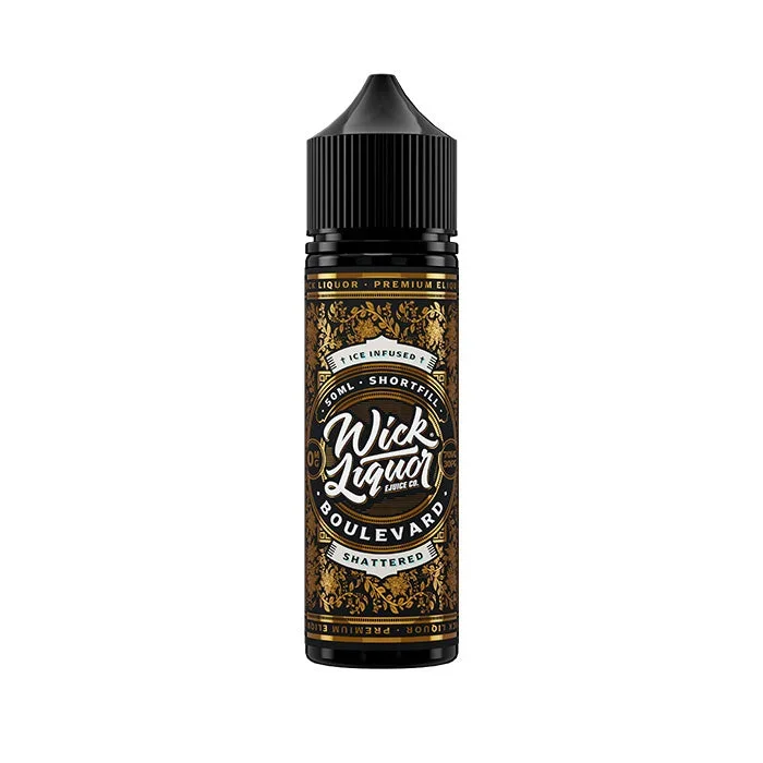 Wick Liquor – Boulevard Shattered Big Block 50ml Shortfill E-Liquid