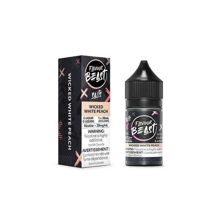 Wicked White Peach Salt by Flavour Beast E-Liquid (MB)