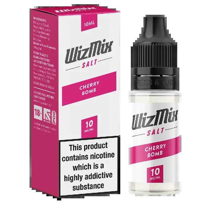 Wizmix Salt Cherry Bomb – 10ml