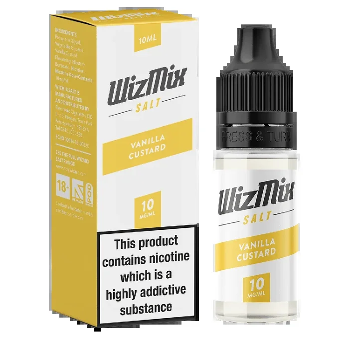 Wizmix Salt Vanilla Custard – 10ml
