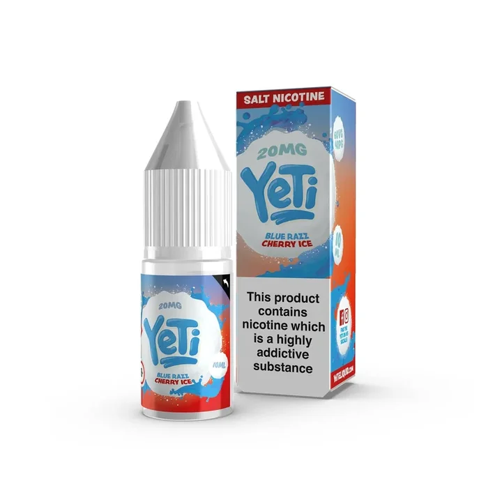 Yeti 10ml Salt Nicotine E-Liquid – Blue Razz Cherry Ice