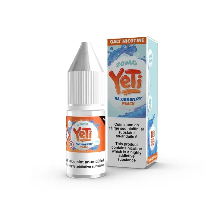 Yeti 10ml Salt Nicotine E-Liquid – Blueberry Peach